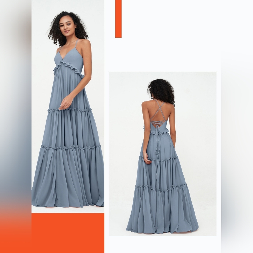 Babaroni Empire Chiffon Tiered Dress